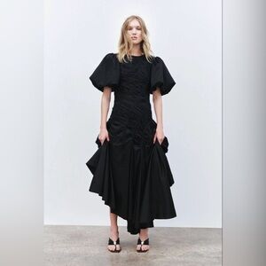 Aje Wisteria Midi Dress Black